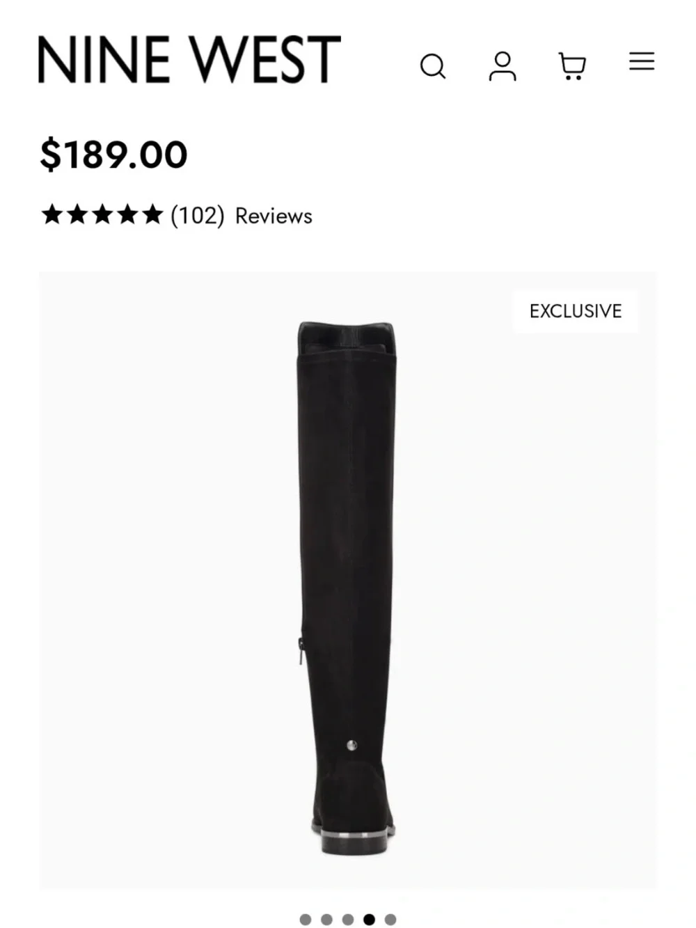 Nine West Black Over-the-Knee Boots